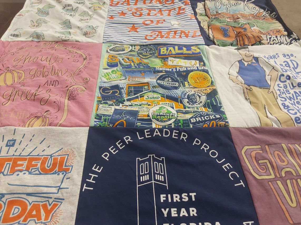 T-shirt quilt featuring gators by Denise from FL