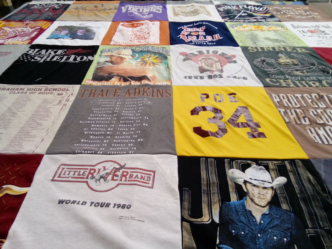 T-shirt quilt from graham high school by Carol from VA