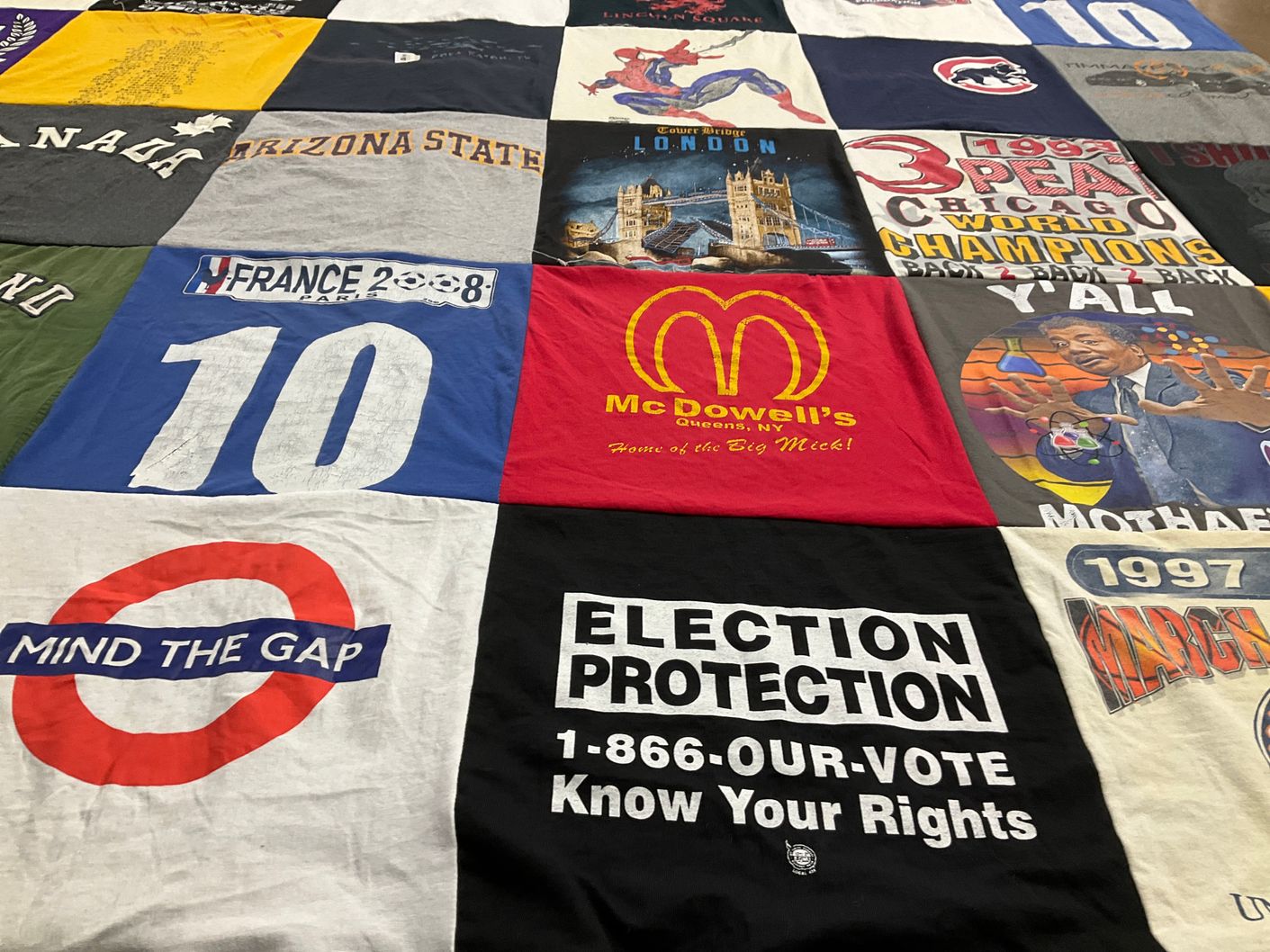 T-shirt quilt from arizona state university by James from PA