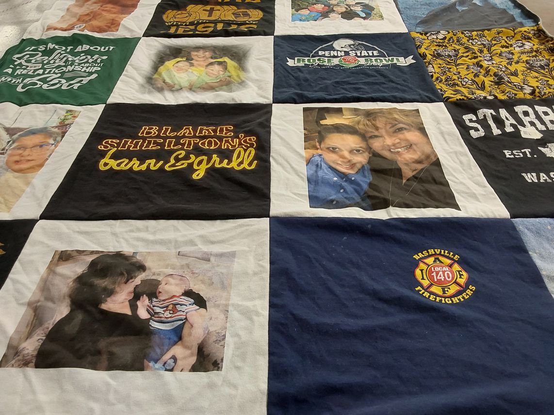 T-shirt quilt from penn state university by Kristine from CA