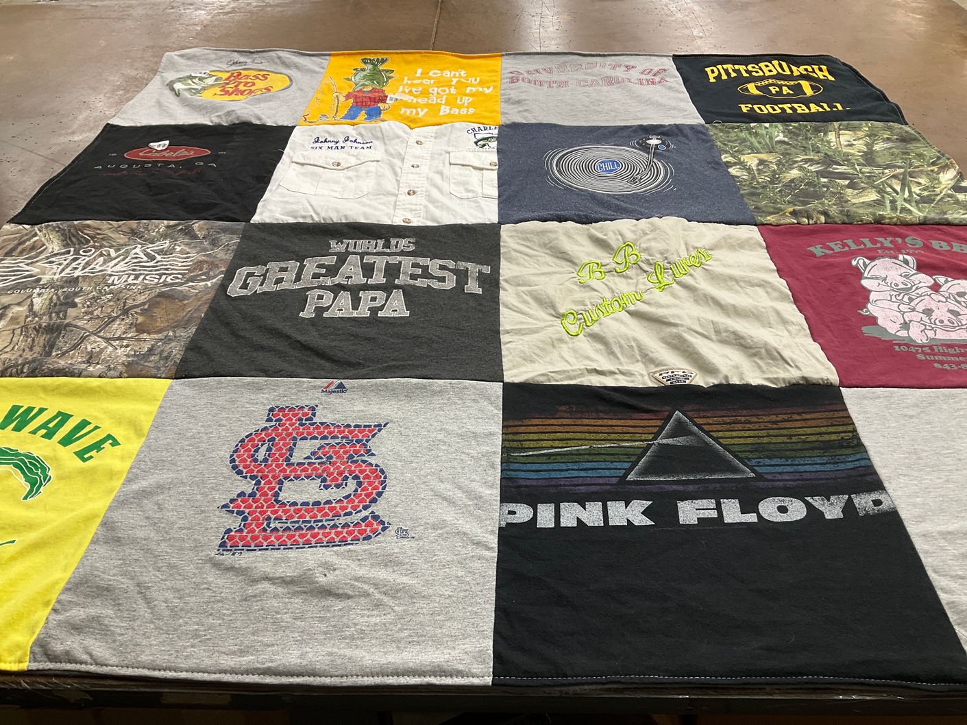T-shirt quilt featuring st louis cardinals by Jessica from SC