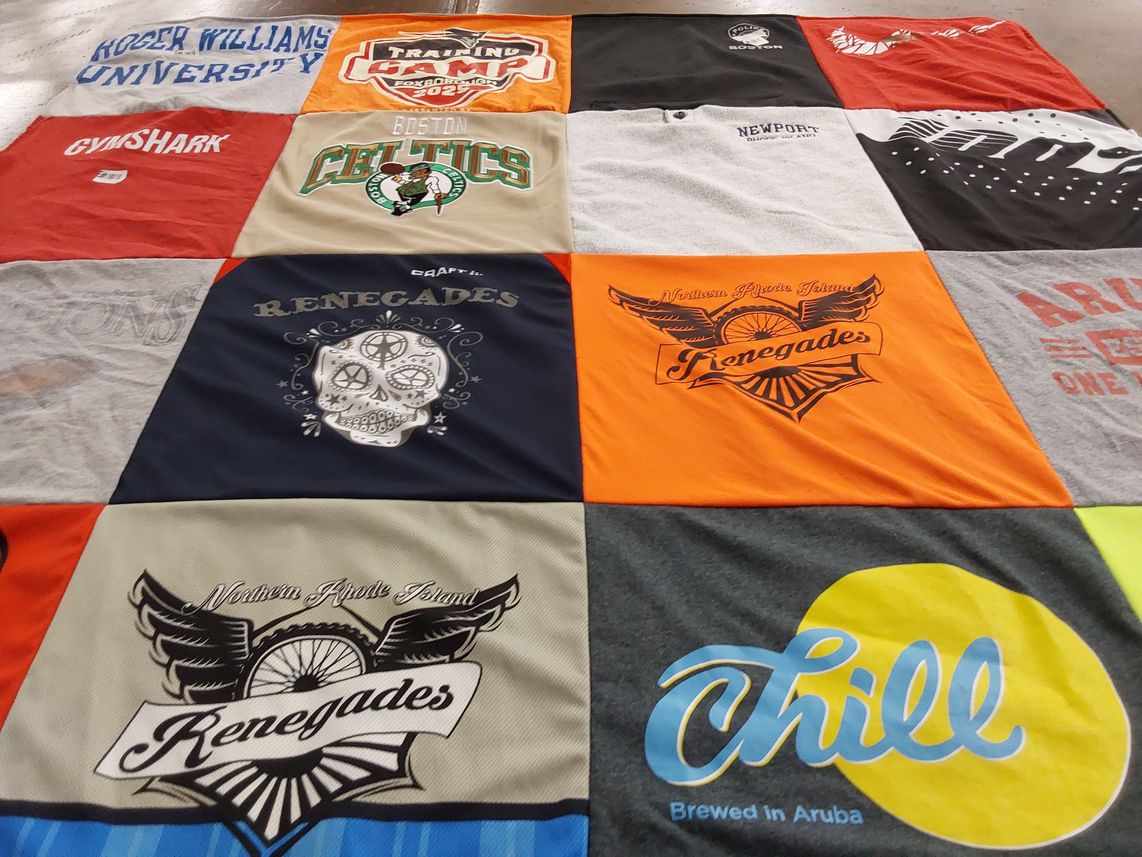 T-shirt quilt featuring boston celtics by Anne from RI
