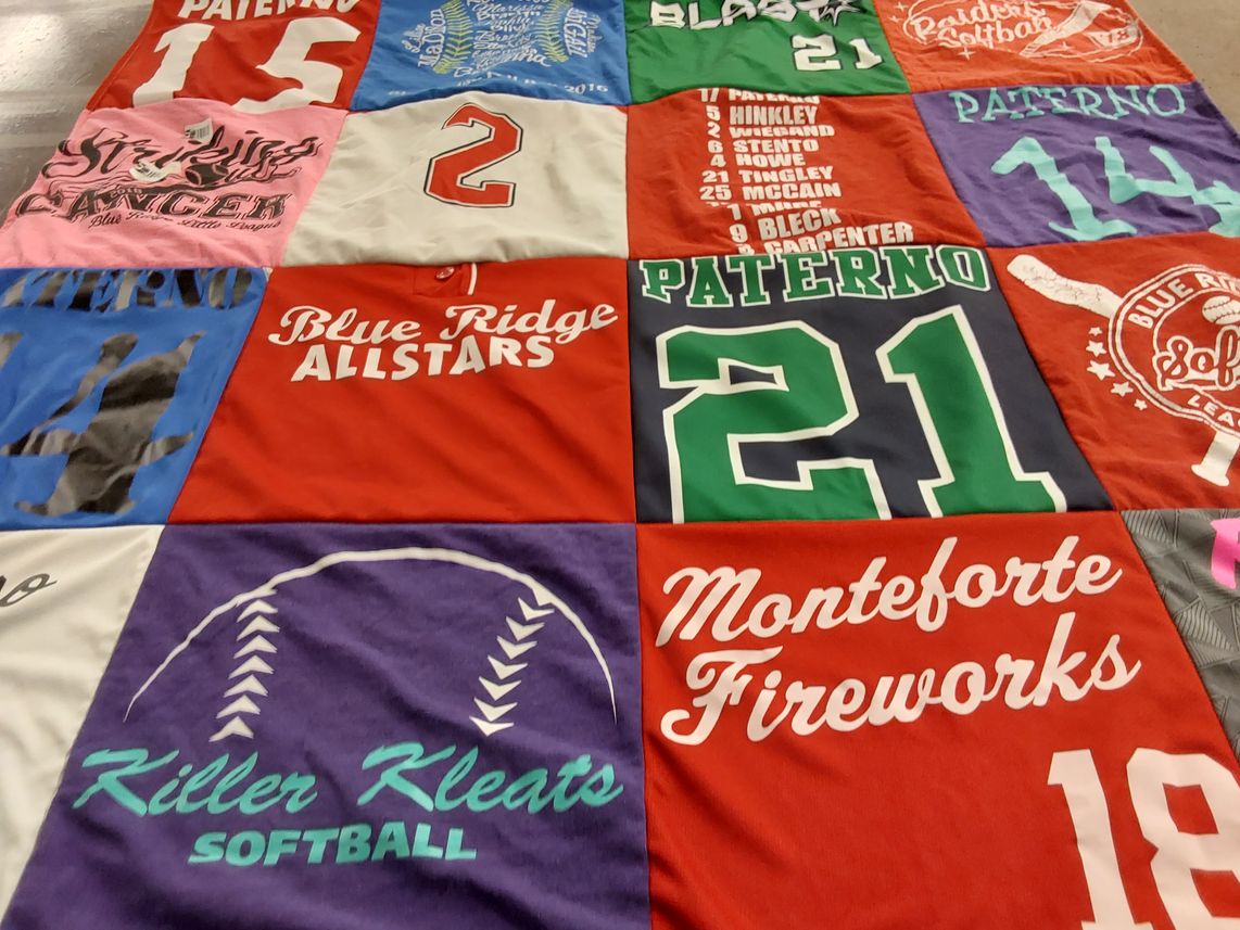 T-shirt quilt from blue ridge allstars by Krista from PA