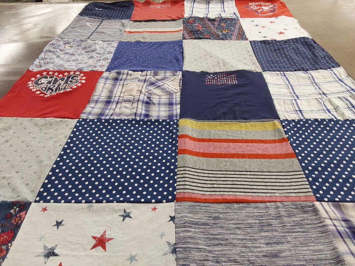 T-shirt quilt by Sarah from NE