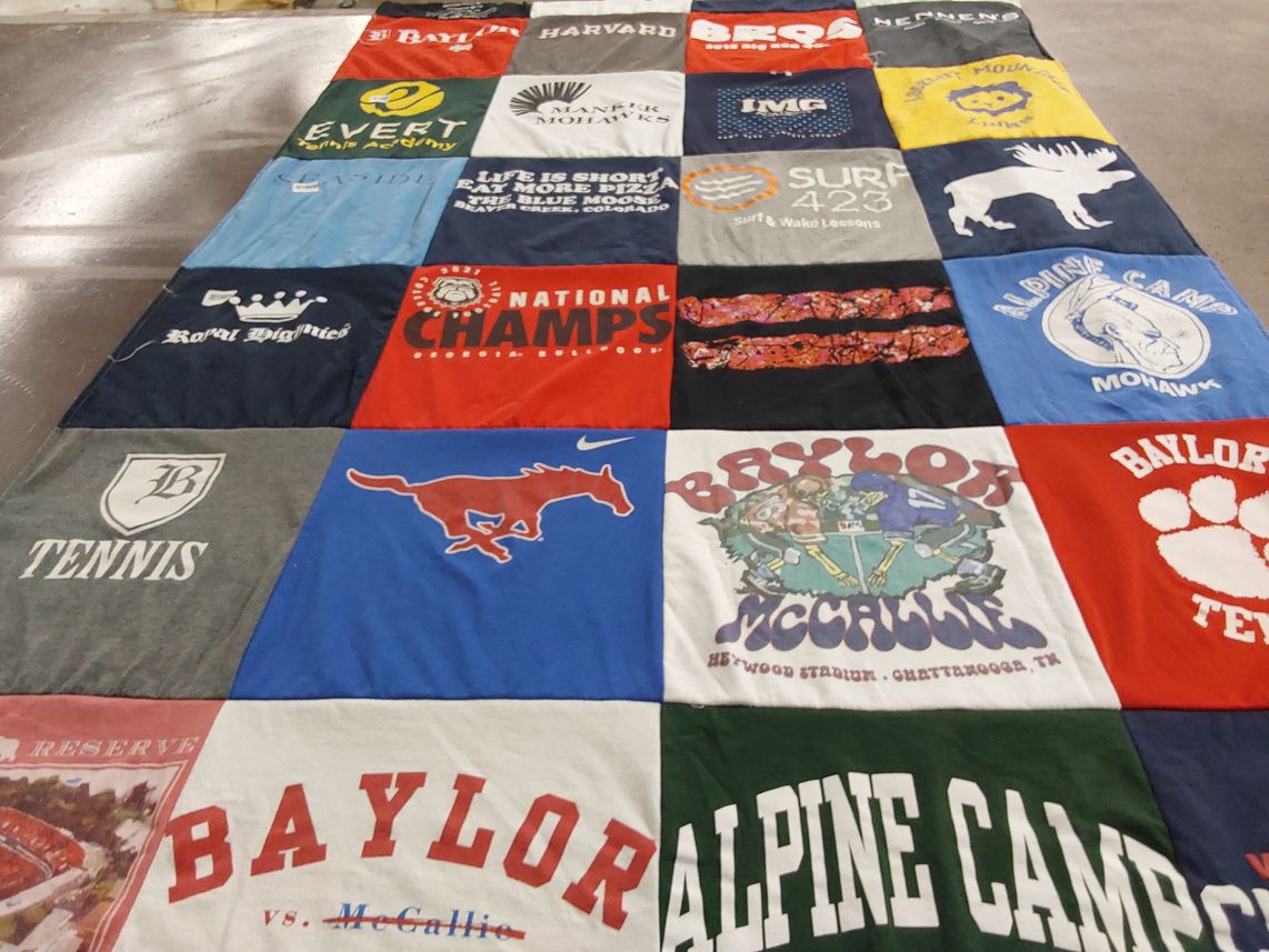 T-shirt quilt from baylor school by Jenny from GA