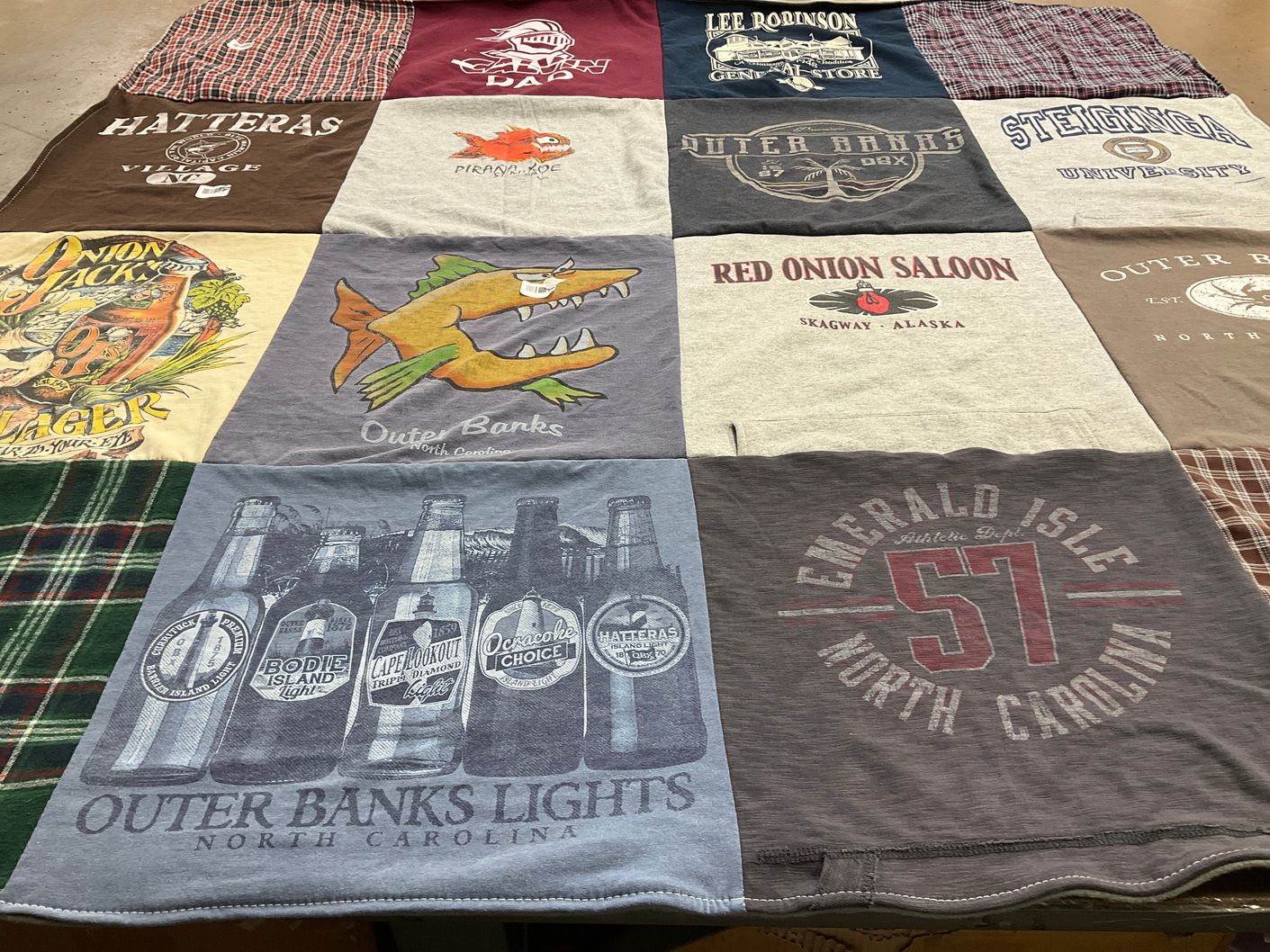 T-shirt quilt from stephenson university by Mary from NJ