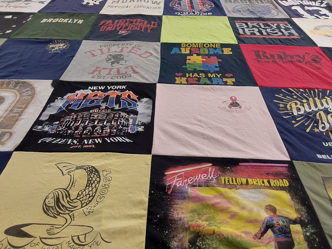 T-shirt quilt featuring new york mets by Megan from NY