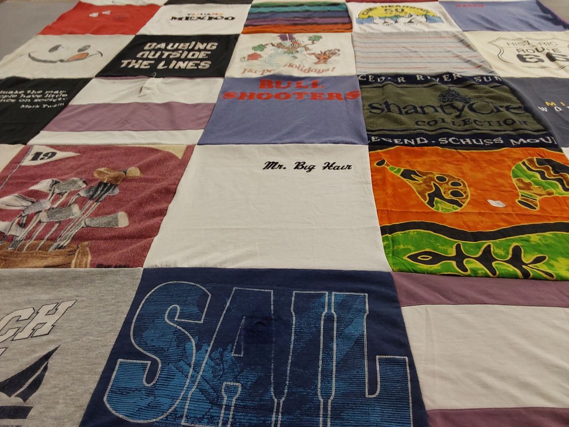 T-shirt quilt by Sandra from MI