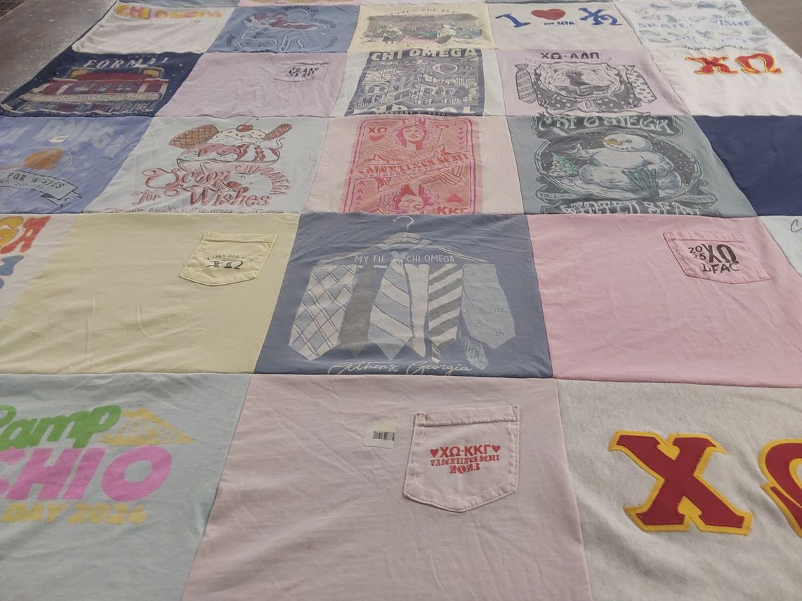 T-shirt quilt from university of georgia by Susan from GA