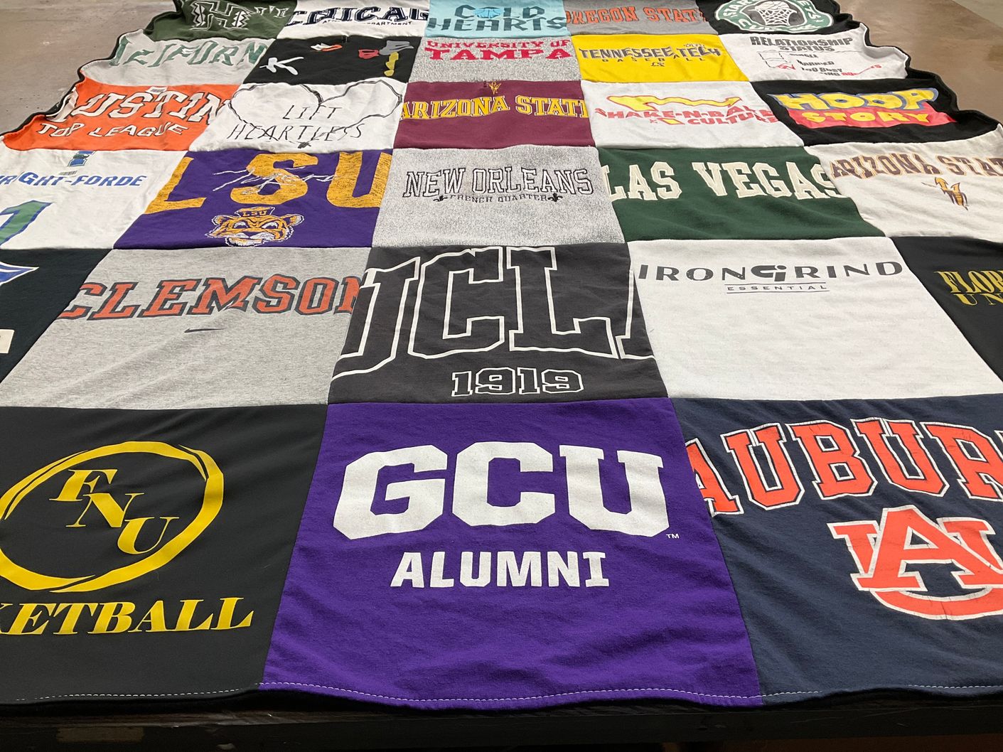 T-shirt quilt featuring fnu basketball by Christina from GA