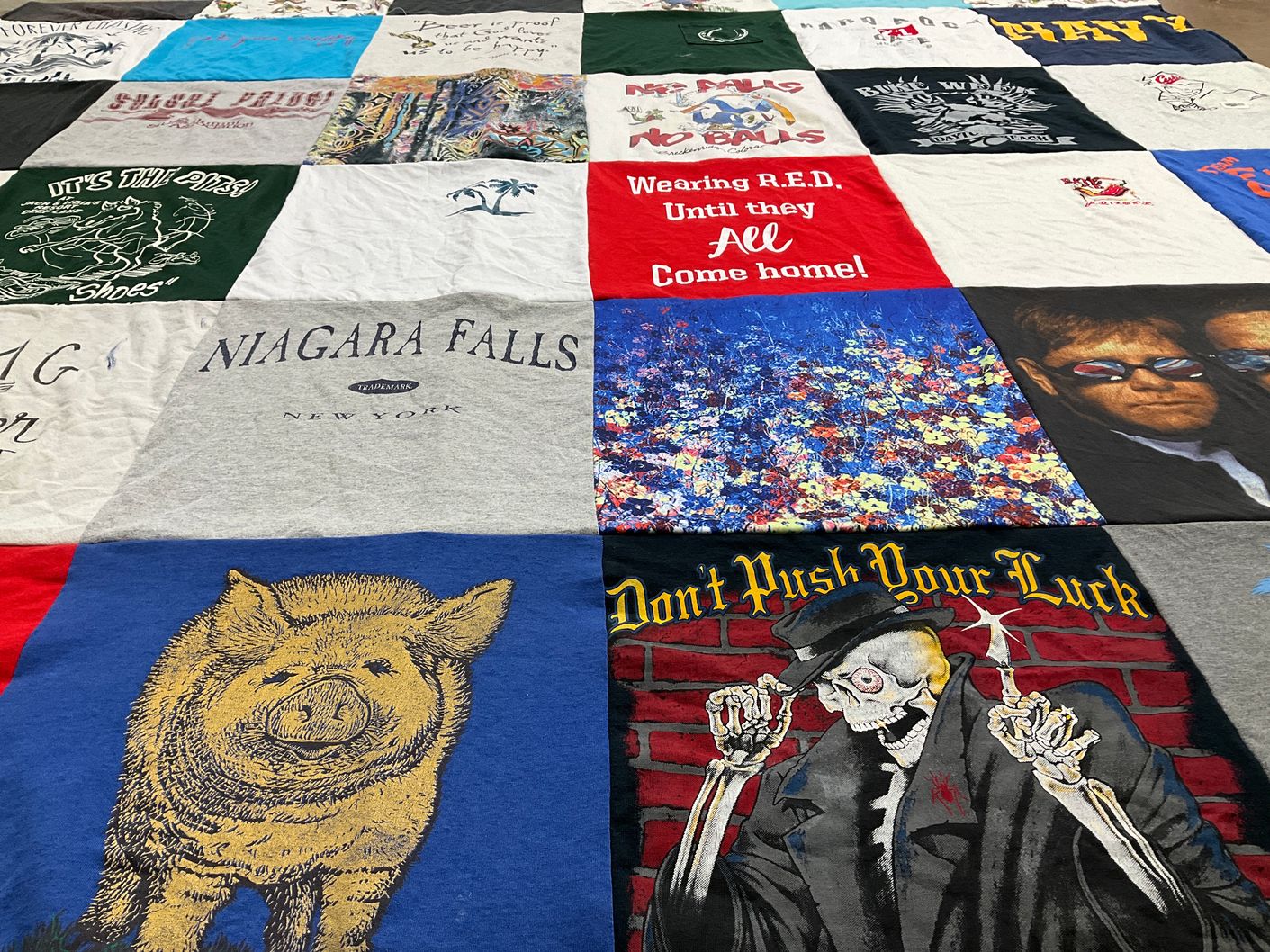 T-shirt quilt by Laura from IL
