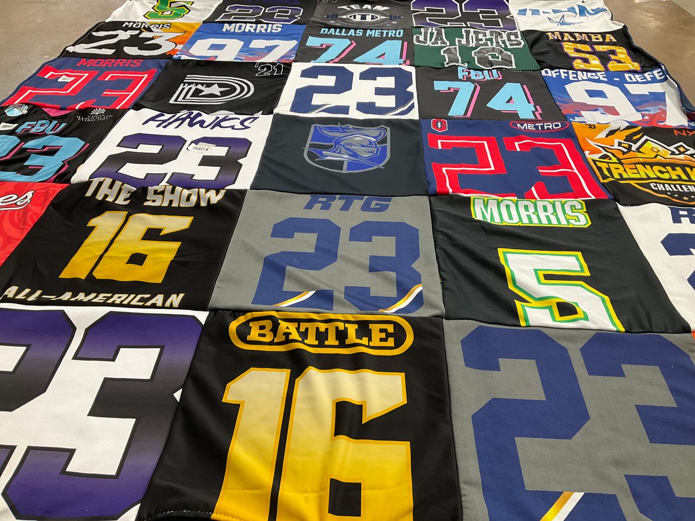 T-shirt quilt from fdu, dallas metro by John from TX