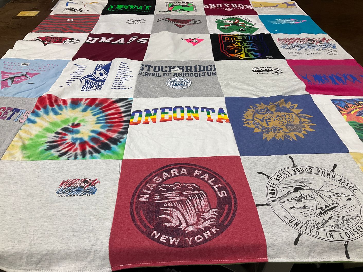 T-shirt quilt from oneonta university by David from MA