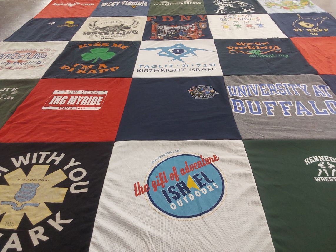 T-shirt quilt from university at buffalo by Pamela from NY