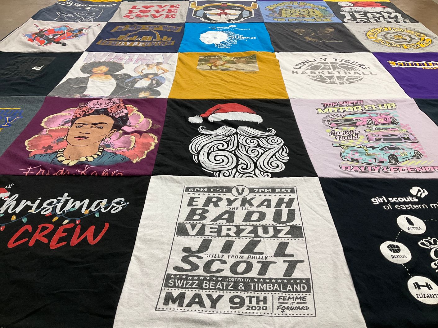 T-shirt quilt from conley tigers basketball by Janelle from MO