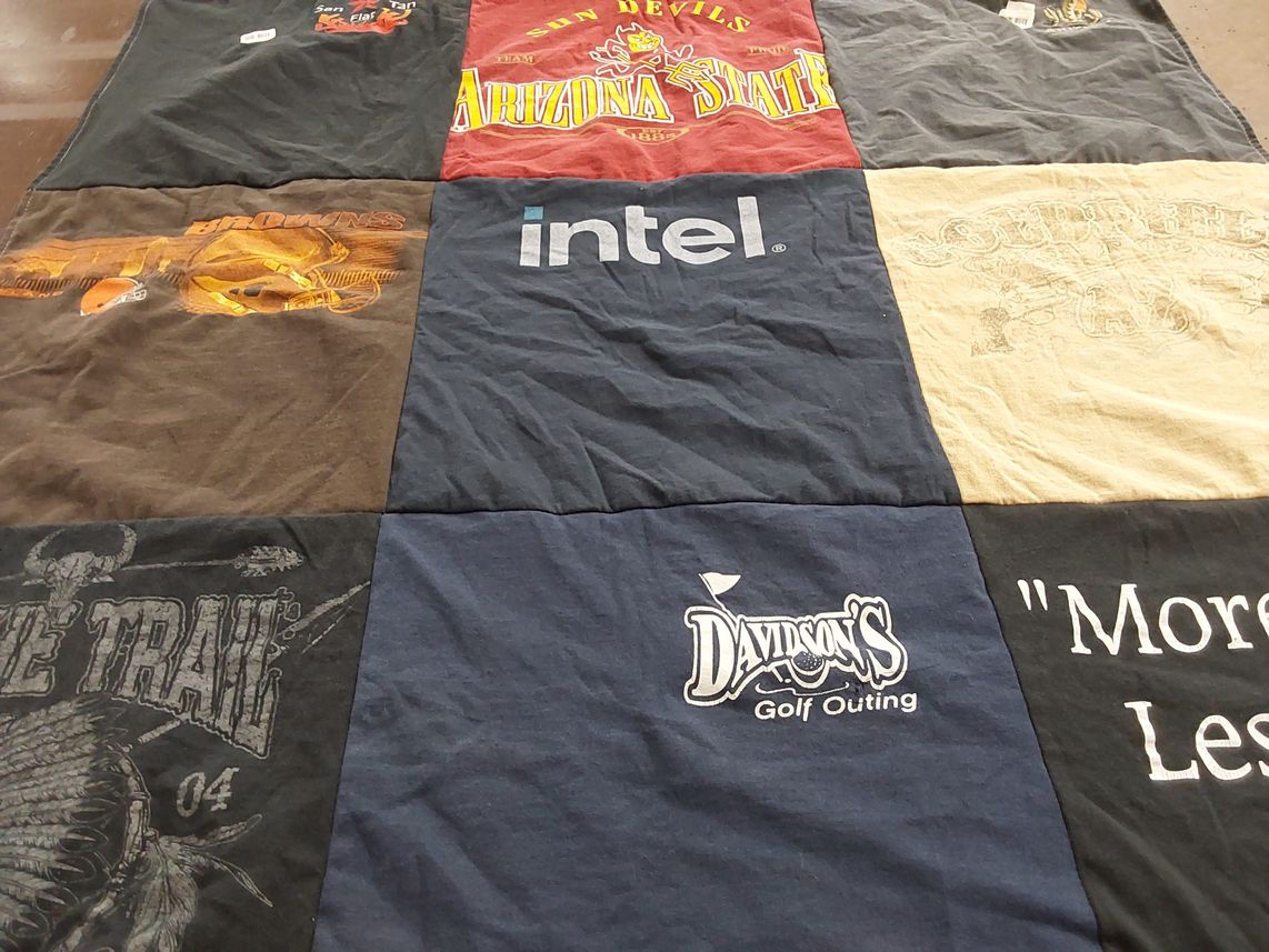 T-shirt quilt featuring cleveland browns by Carol from OH