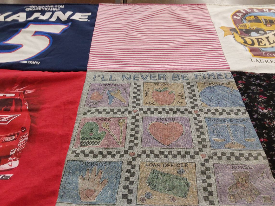 T-shirt quilt featuring nascar by Kaylah from DE