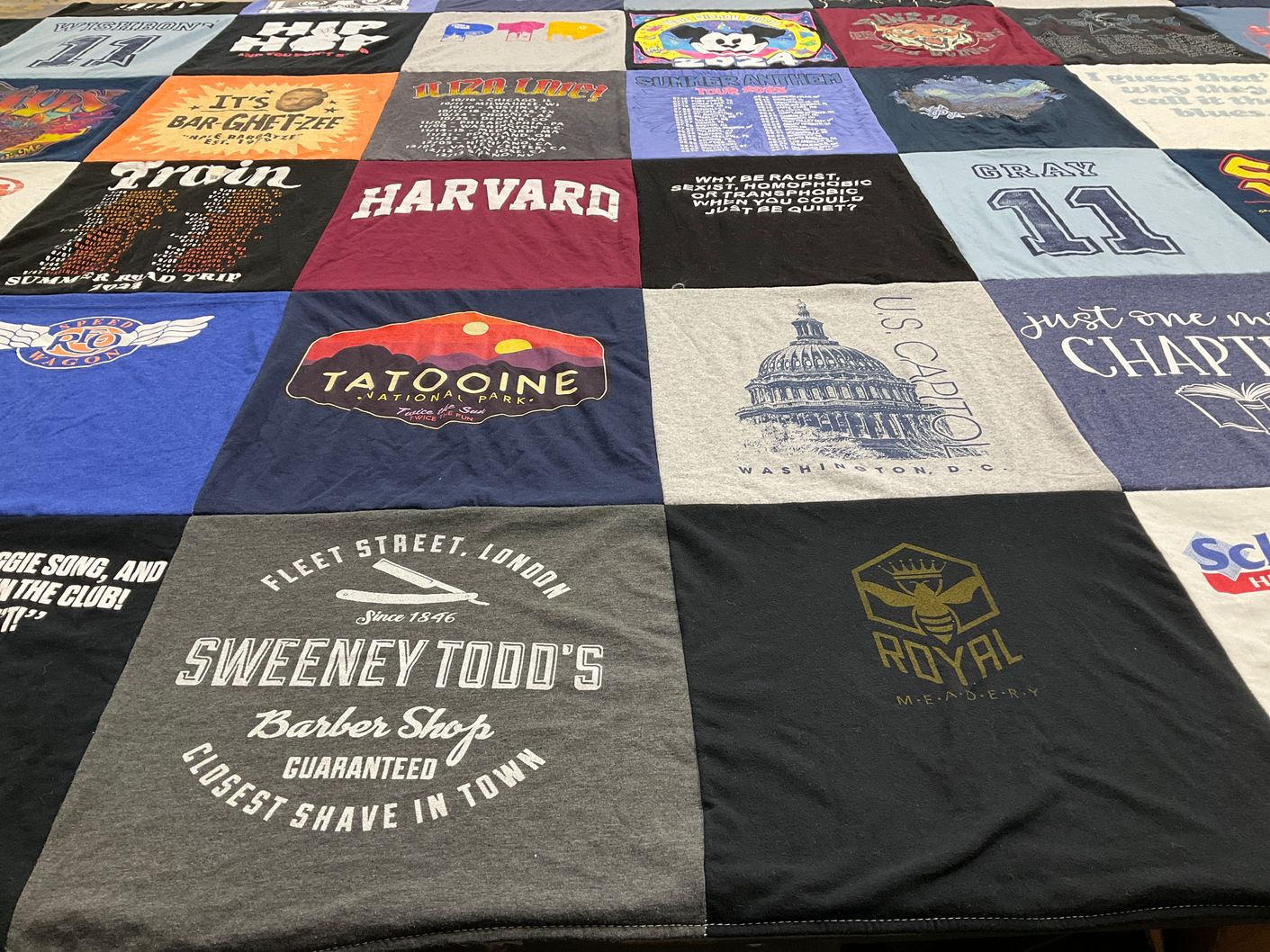 T-shirt quilt from harvard university by VANESSA from NY