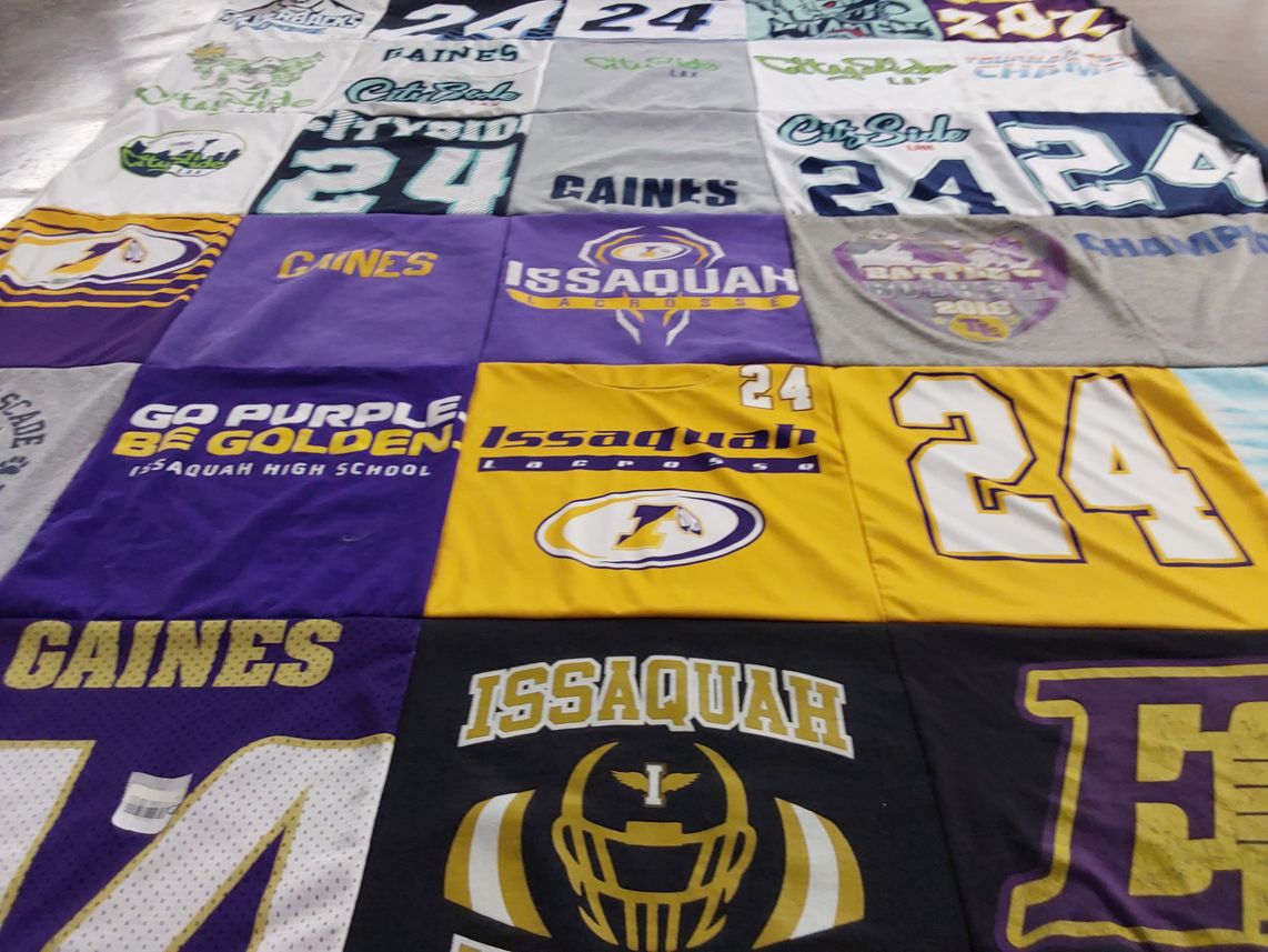 T-shirt quilt from issaquah high school by Joei from WA