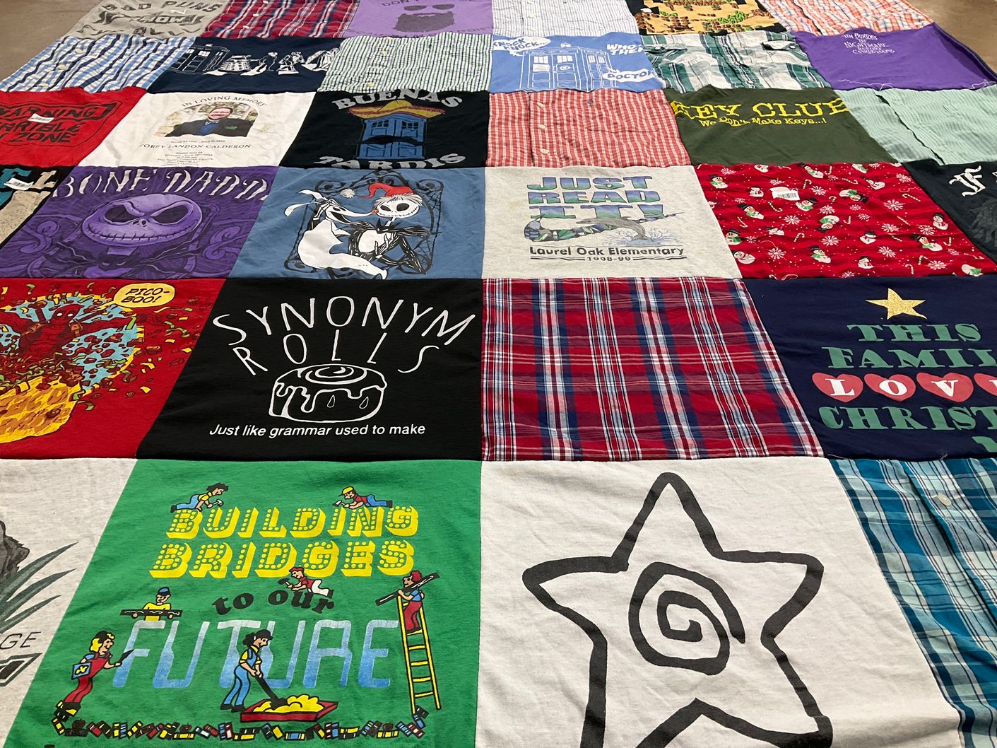 T-shirt quilt from laurel oak elementary school by Tara from FL