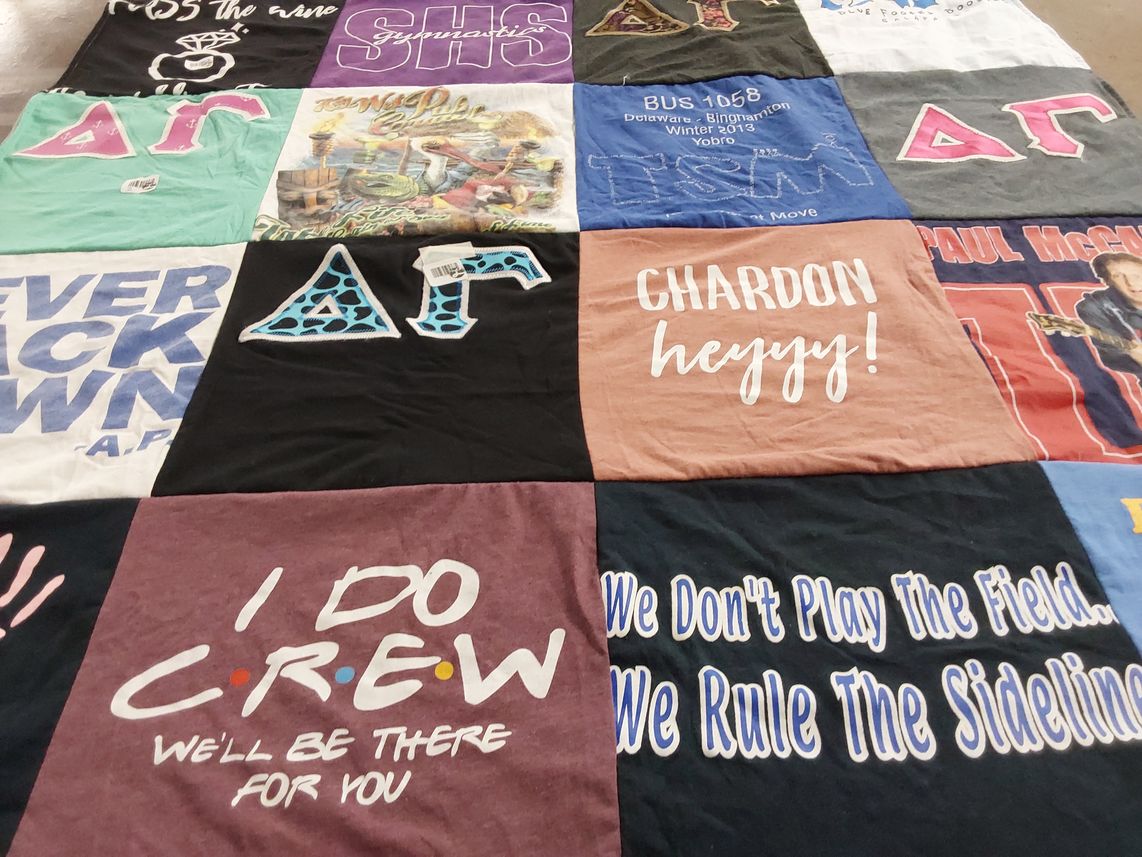 T-shirt quilt from southern high school by Sarah from MD