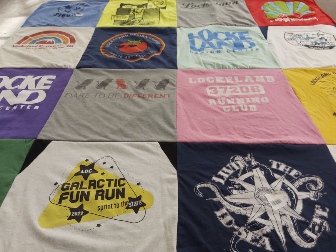 T-shirt quilt from lockeland design center by Roslyn from TN