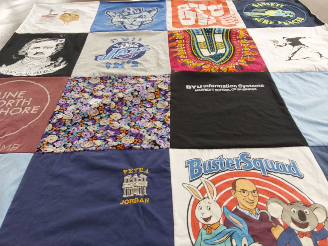 T-shirt quilt featuring utah jazz by Annabelle from UT