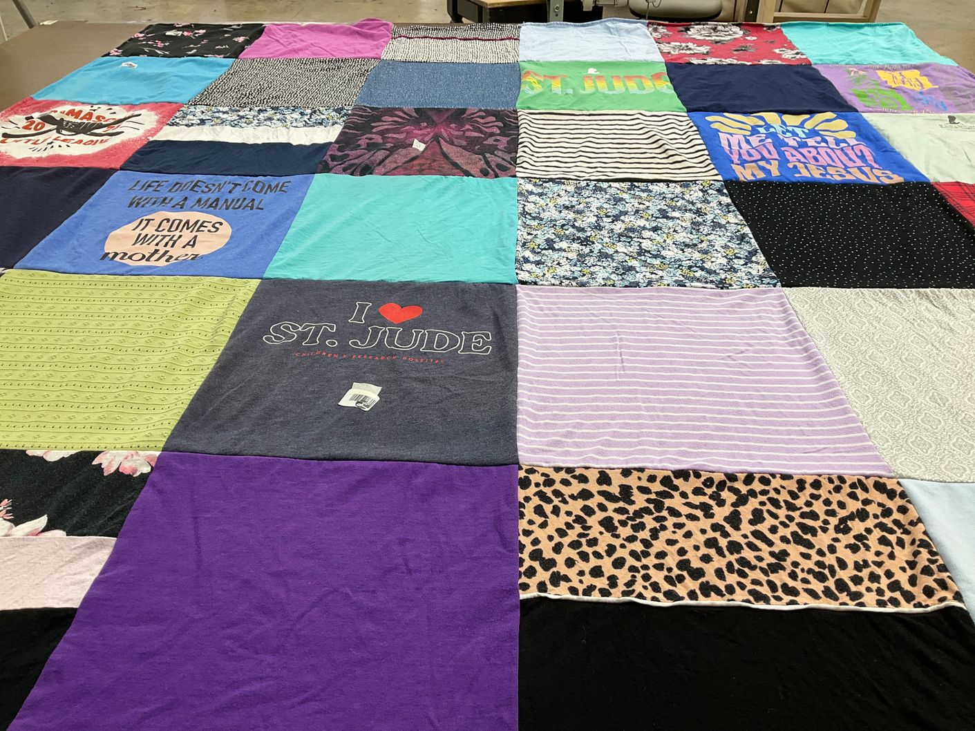T-shirt quilt by Kelley from VA
