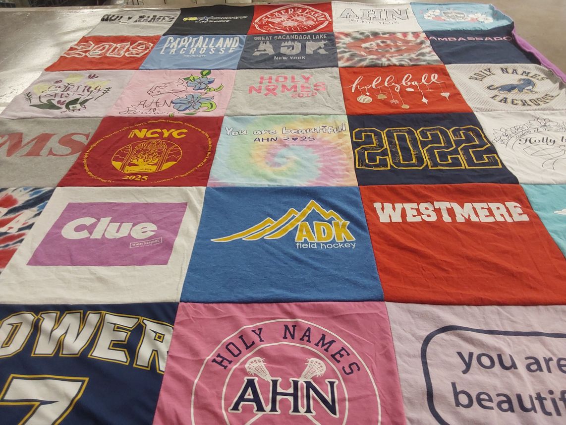 T-shirt quilt featuring adk field hockey by Colleen from NY