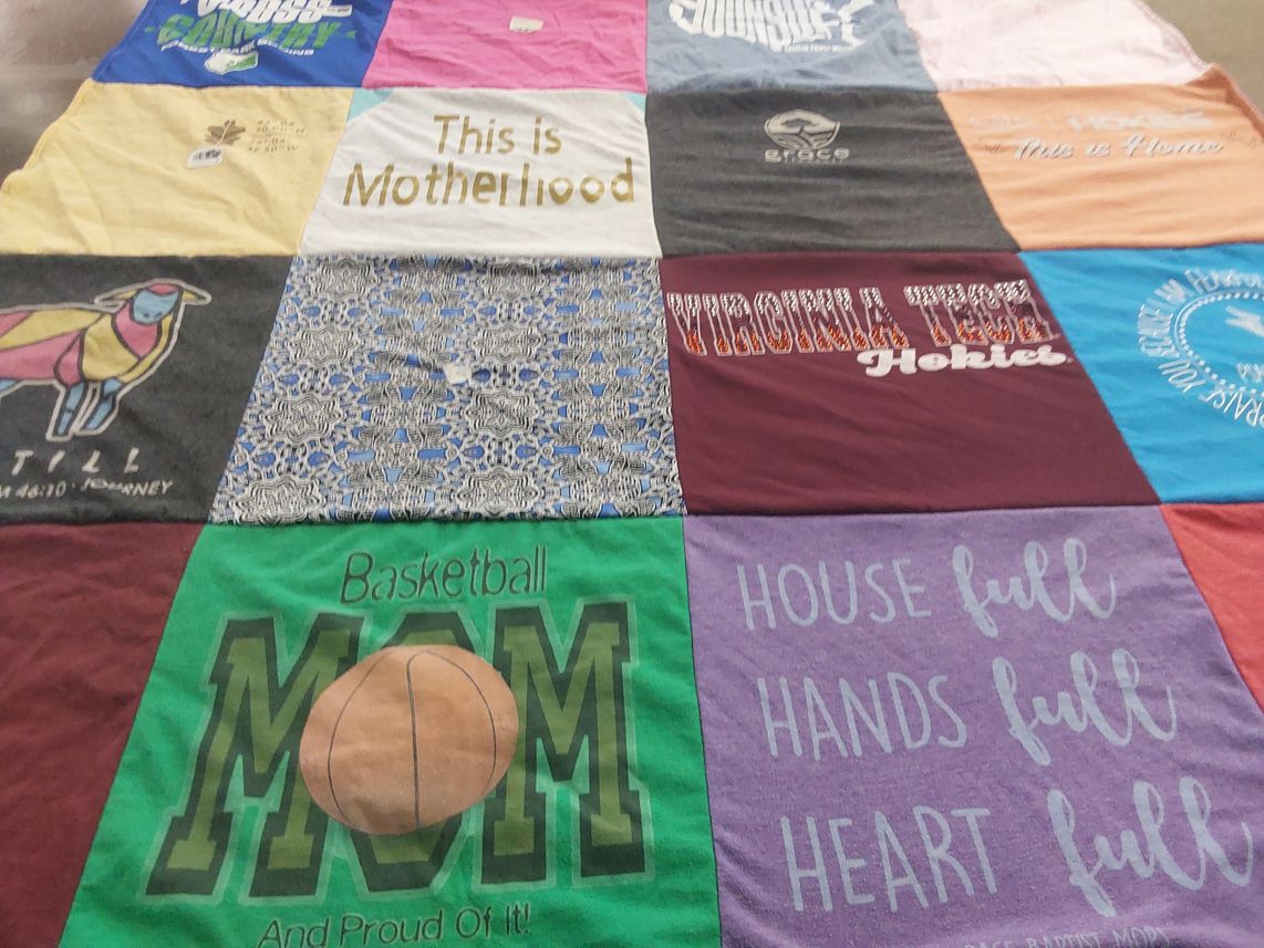 T-shirt quilt from virginia tech university by Steve from VA