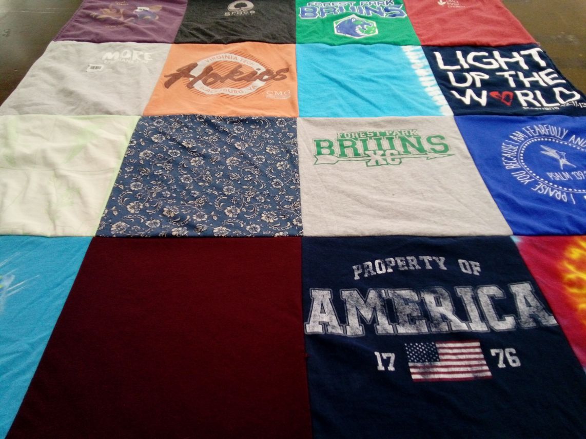 T-shirt quilt featuring forest park bruins by Steve from VA