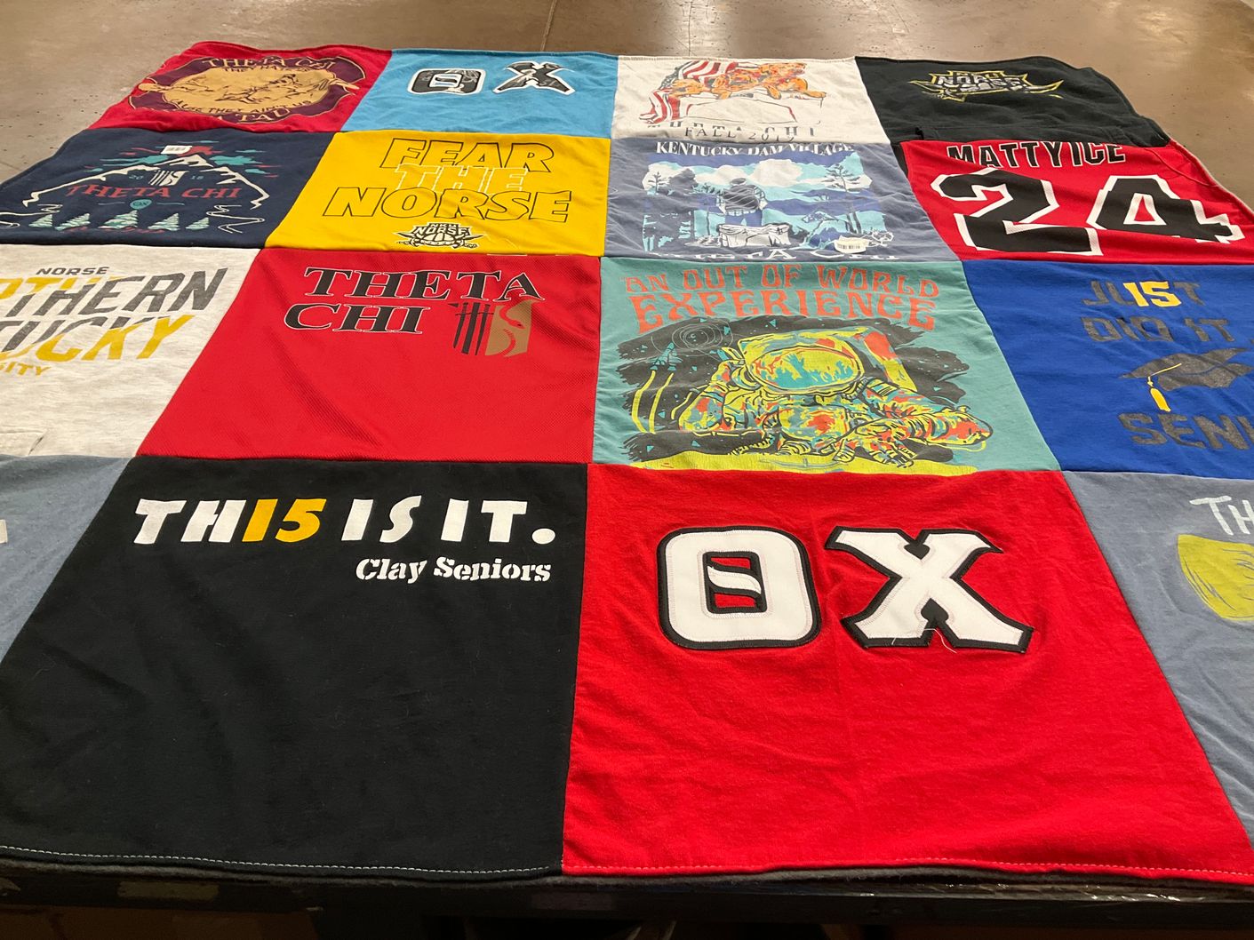 T-shirt quilt from northern kentucky university by Courtney from KY