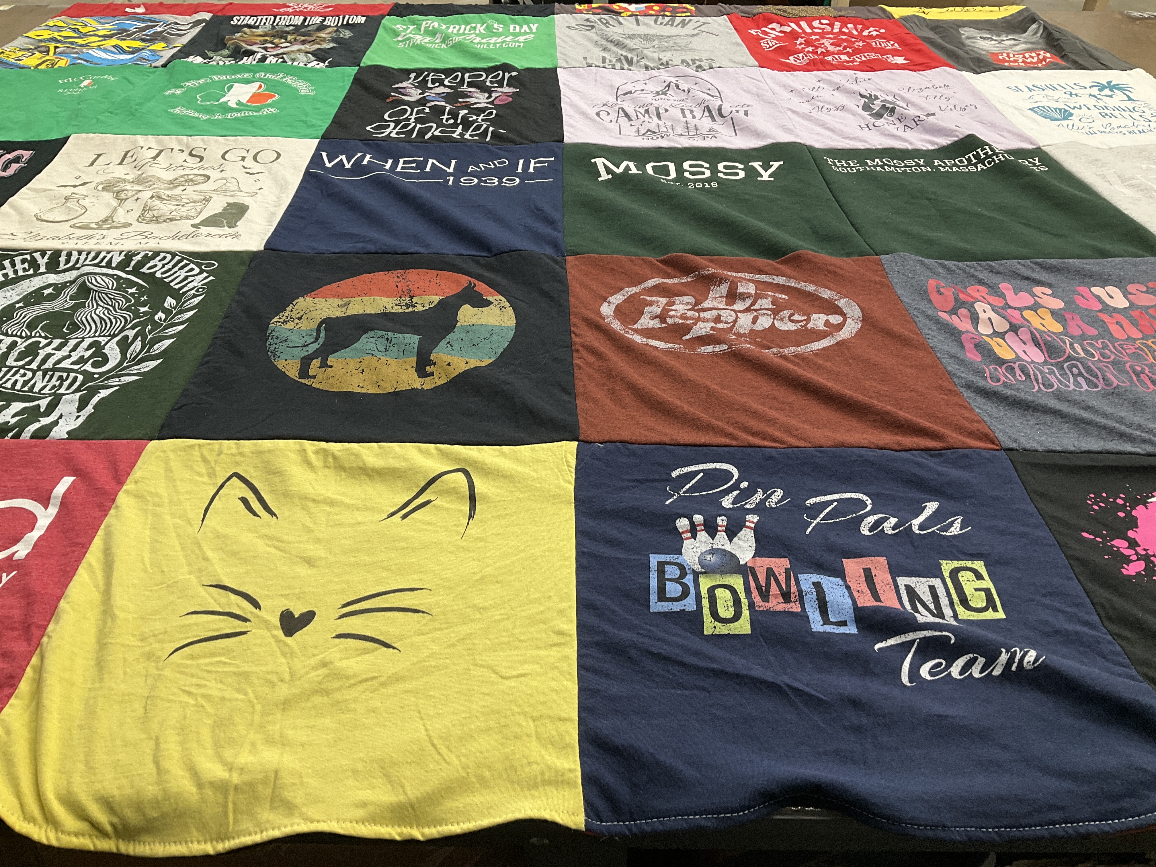 T-shirt quilt featuring philadelphia eagles by Elizabeth from NJ