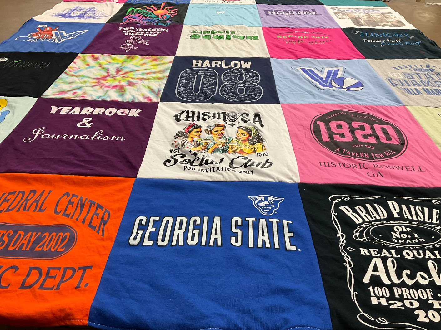 T-shirt quilt from georgia state university by Erica from GA