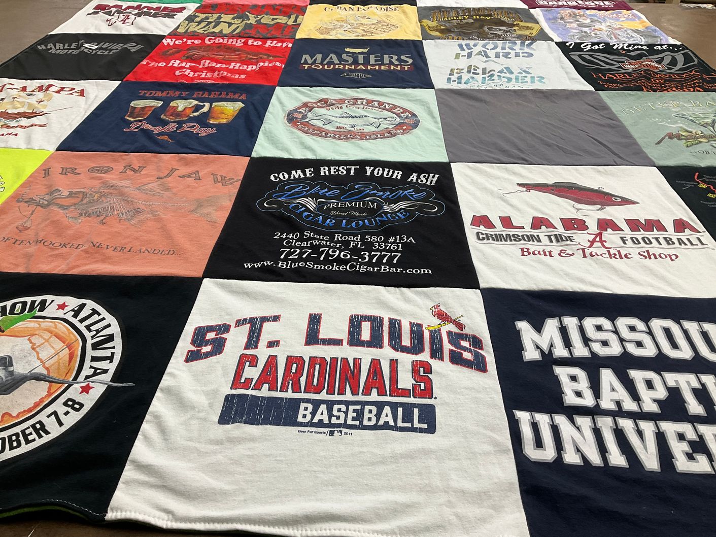 T-shirt quilt featuring st. louis cardinals baseball by Brad from GA