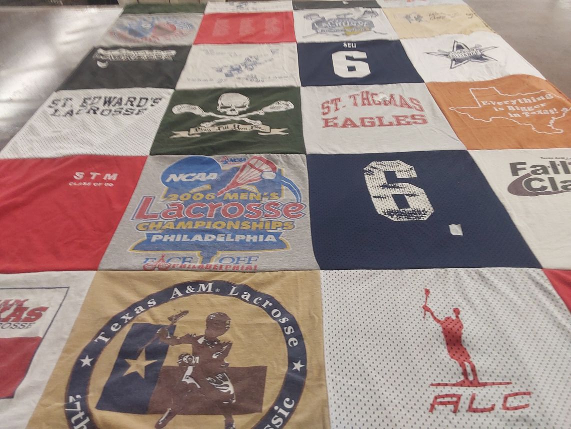 T-shirt quilt from st edward's university, st thomas university by Jessica from TX