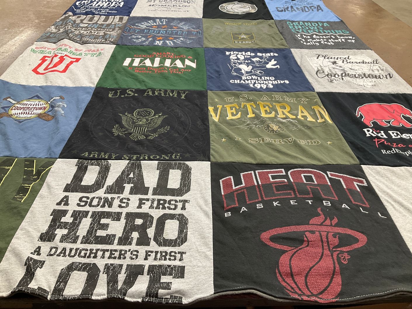 T-shirt quilt featuring miami heat by Yesenia from FL