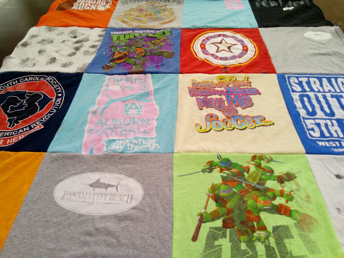 T-shirt quilt from auburn university by Bonnie from SC