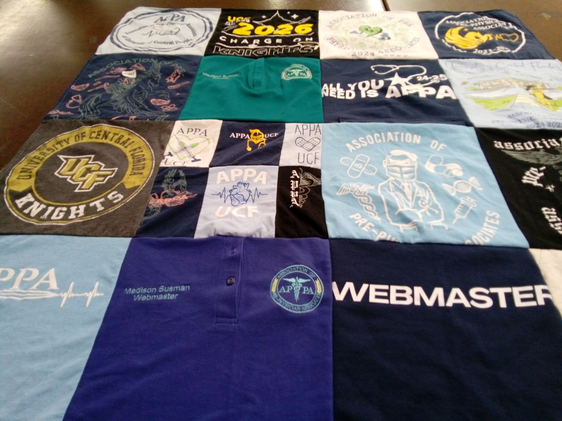 T-shirt quilt from university of central florida by Lauren from FL