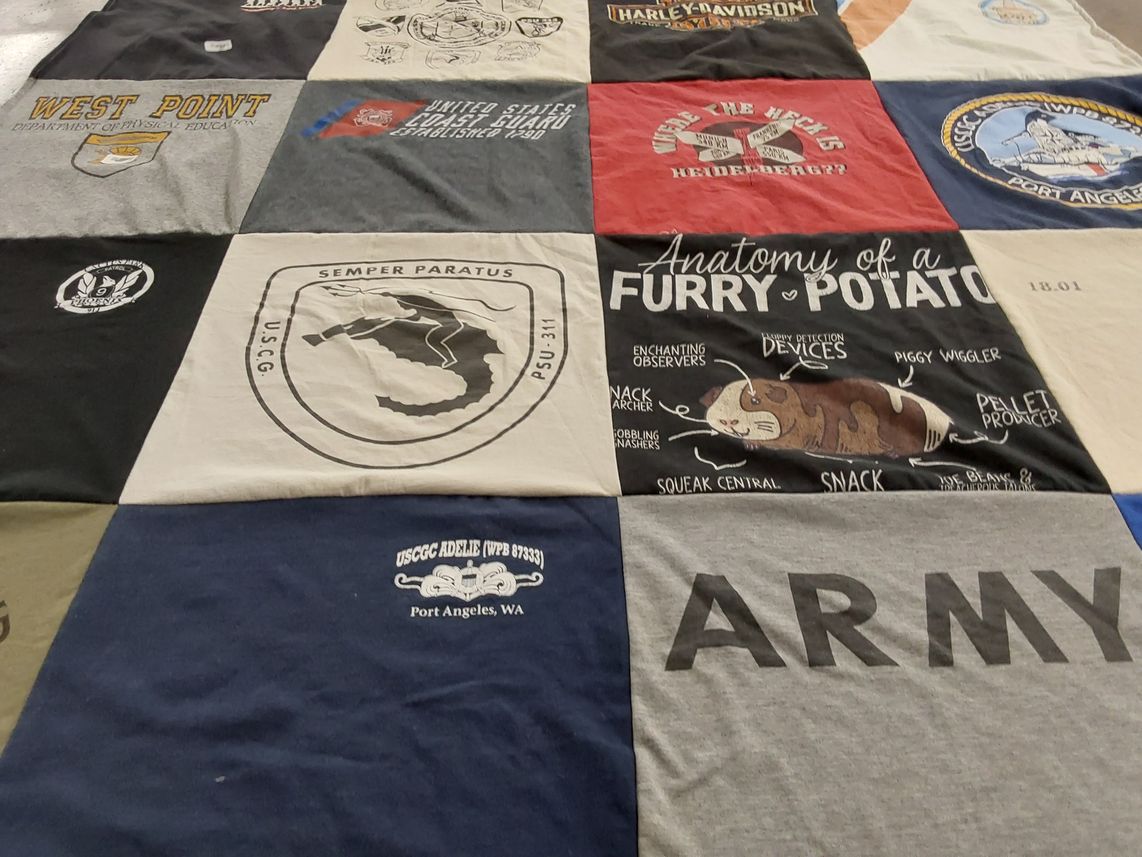 T-shirt quilt from united states military academy at west point by Peter from AZ
