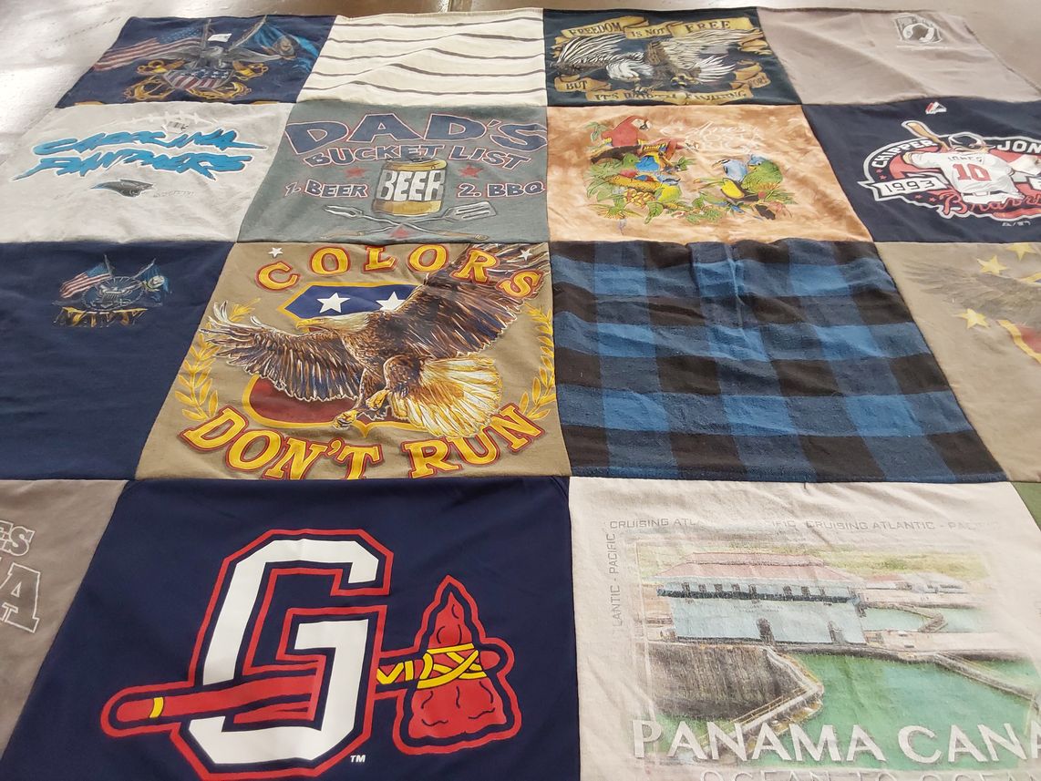 T-shirt quilt featuring southeastern university by Michelle from NC