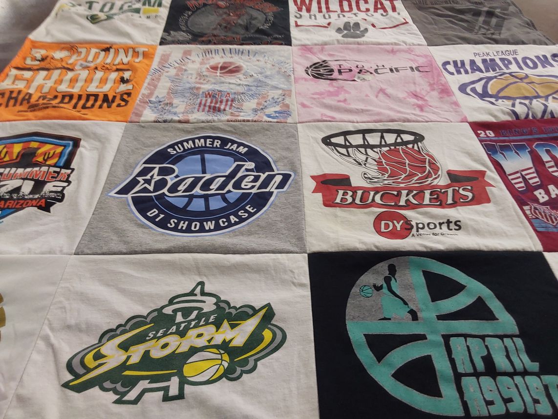 T-shirt quilt featuring seattle storm by ANITA from WA