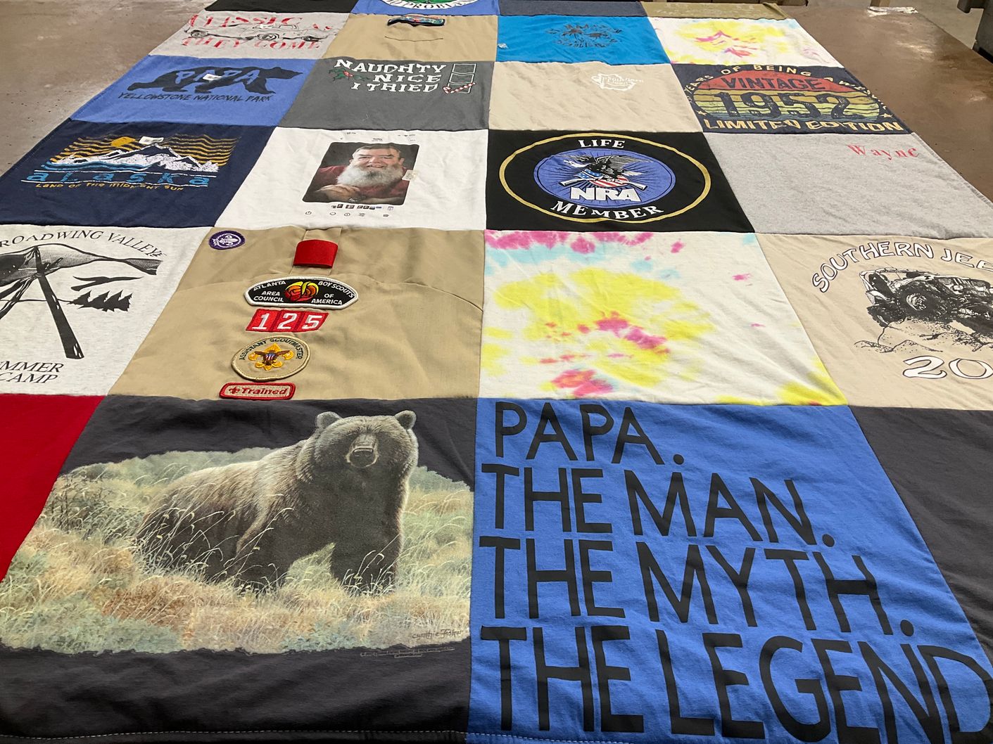 T-shirt quilt from broadwing valley summer camp by Patricia from IN