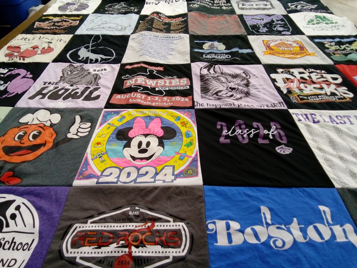 T-shirt quilt featuring kansas state university by Matthew from UT