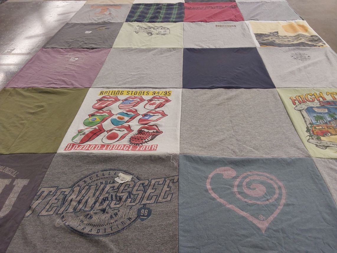 T-shirt quilt from university of tennessee by Jennifer from TN