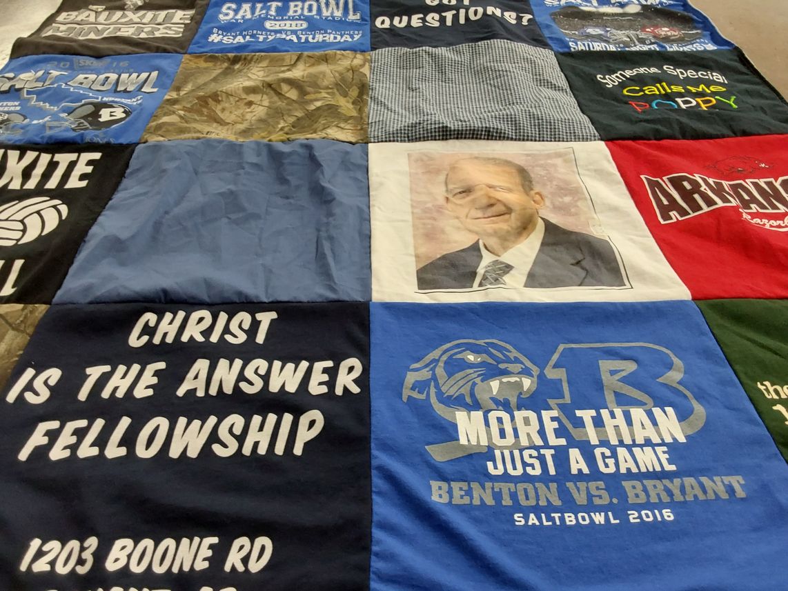 T-shirt quilt featuring benton high school, bryant high school by Scott from AR