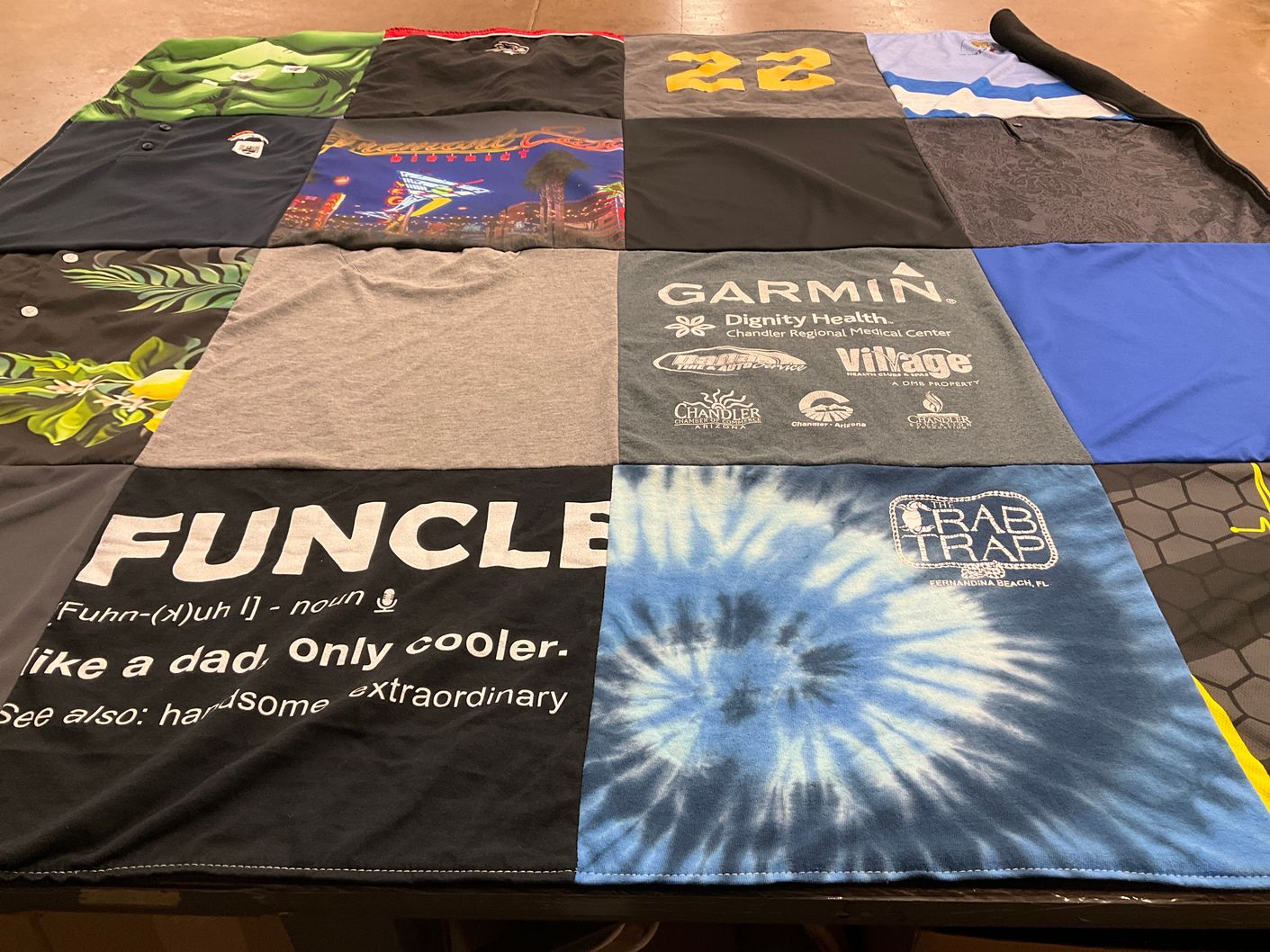 T-shirt quilt by Rivers, from NM