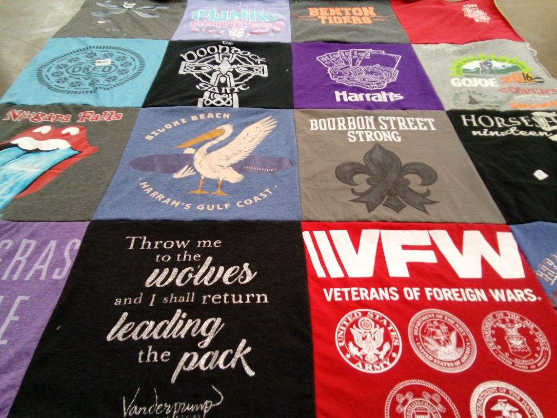 T-shirt quilt from benton high school by Donna from PA