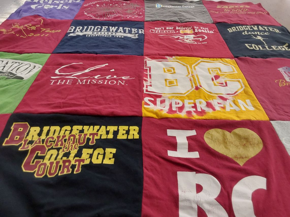 T-shirt quilt from bridgewater college by Amanda from PA