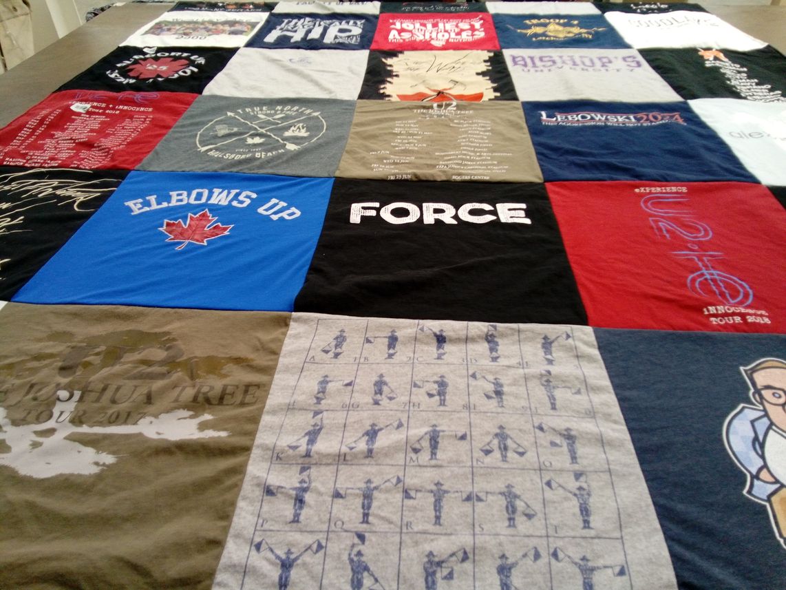 T-shirt quilt from bishop's university by Anne from NY